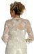 Mettalic Leafy Formal Mother of the Bride Dress with Jacket back